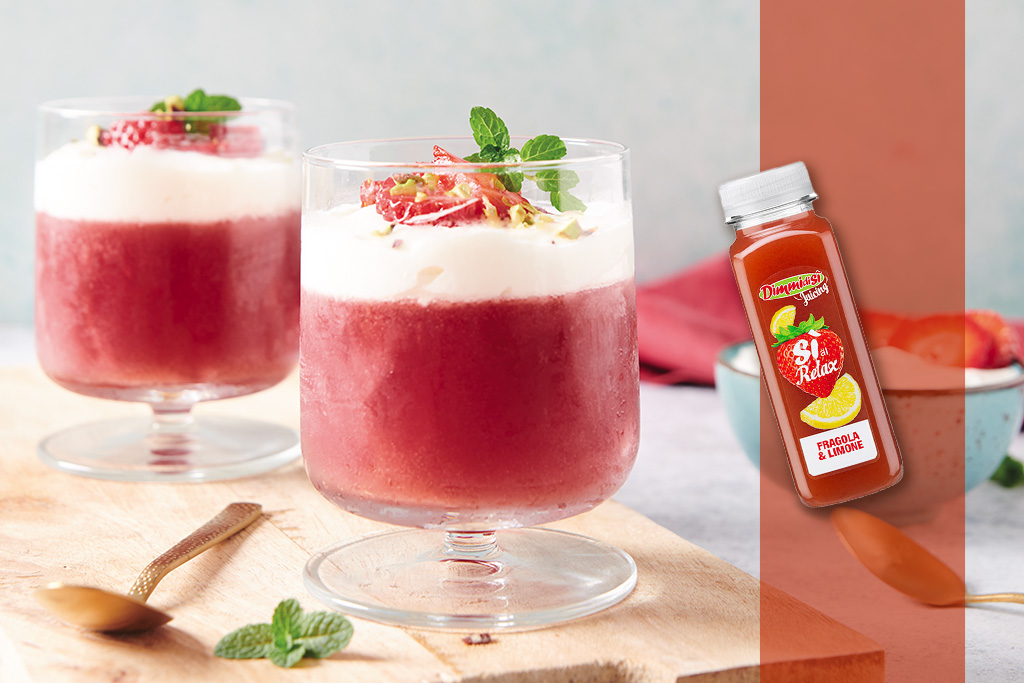 Estratto fresco red detox fragola e limone DimmidiSì