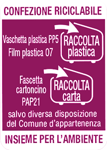 Etichetta Risotto con radicchio e "Taleggio DOP"